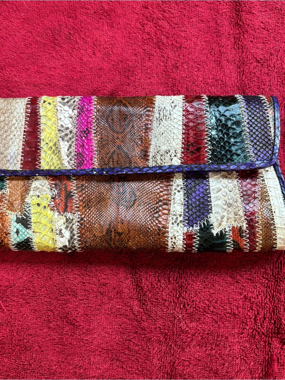 Mixed SnakeSkin Clutch Purse